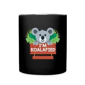 Koala Koala I Am Koalafied - Full Colour Mug - black - Front