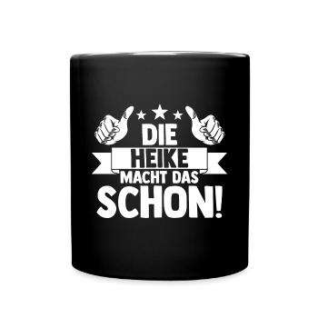 Heike - Tasse einfarbig - Schwarz - Vorne