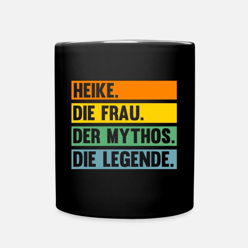 Heike - Tasse einfarbig - Schwarz