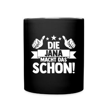 Jana - Tasse einfarbig - Schwarz - Vorne