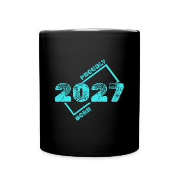 Born 2027 - Full Colour Mug - black - Front
