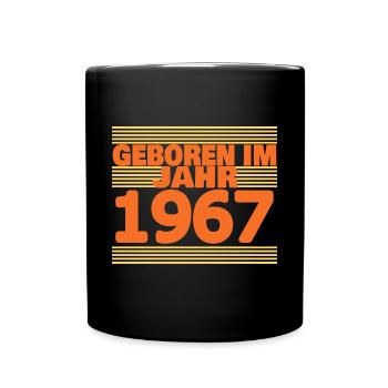 im 1967 - Tasse einfarbig - Schwarz - Vorne