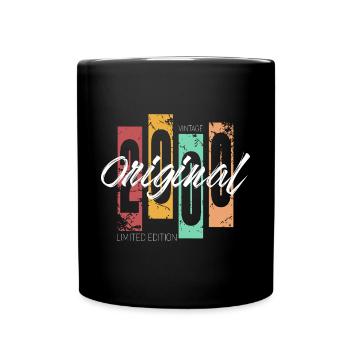 2000 vintage vintage retro birthday - Full Colour Mug - black - Front