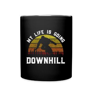 Snowboarding Art Snowboard Snowboarder - Full Colour Mug - black - Front