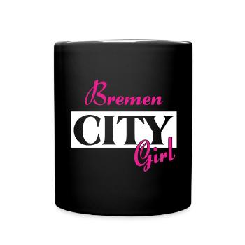 Bremen City Girl Städtenamen Outfit - Tasse einfarbig - Schwarz - Vorne