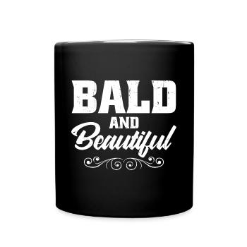 Kahl und schön - Tasse einfarbig - Schwarz - Vorne