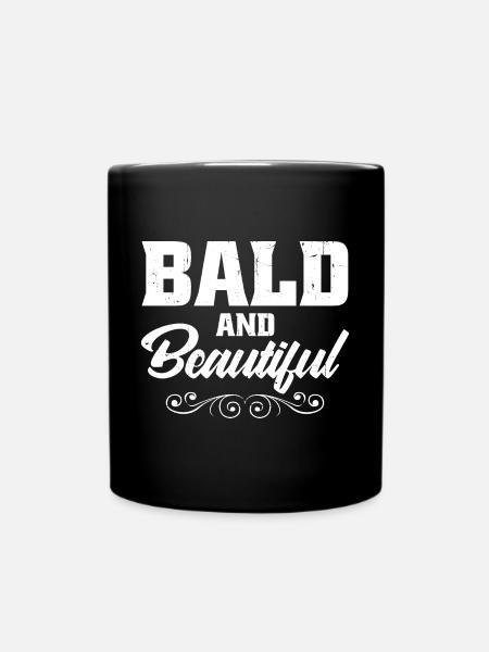 Kahl und schön - Tasse einfarbig - Schwarz