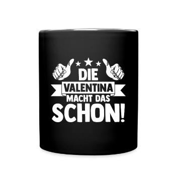 Valentina - Tasse einfarbig - Schwarz - Vorne
