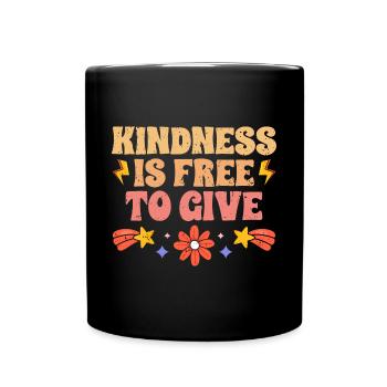 La gentillesse motivationnelle est libre de donner - Mug uni - noir - Devant