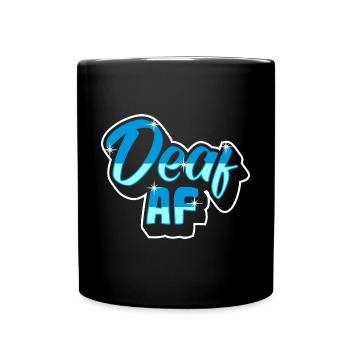 Langue des signes sourde Fierté sourde - Mug uni - noir - Devant