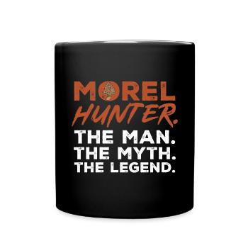 Mushroom picking Mushroom picking Mushrooms Foraging - Full Colour Mug - black - Front