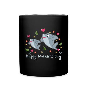 happy Mothersday - Tasse einfarbig - Schwarz - Vorne