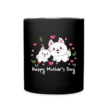happy Mothersday - Tasse einfarbig - Schwarz - Vorne