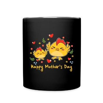 happy Mothersday - Tasse einfarbig - Schwarz - Vorne
