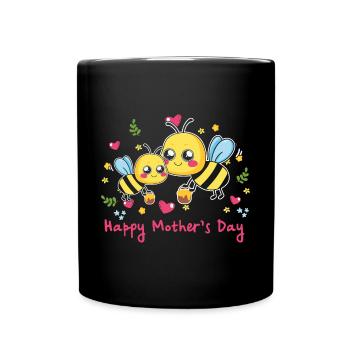 happy Mothersday - Tasse einfarbig - Schwarz - Vorne