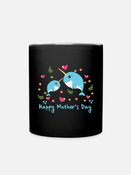 happy Mothersday - Tasse einfarbig - Schwarz