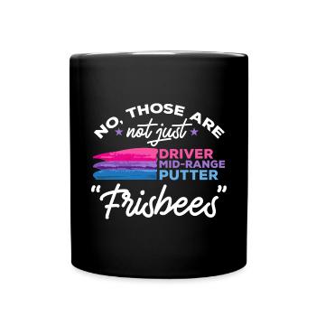 Discgolf Disc Golf Frisbee - Full Colour Mug - black - Front