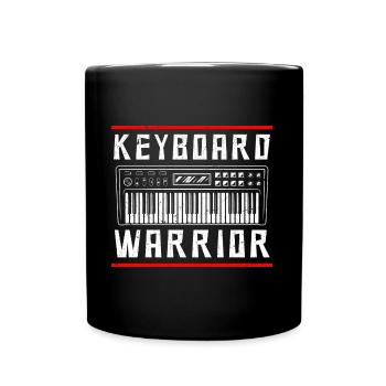 Funny keyboard player Music teacher Humor - Full Colour Mug - black - Front