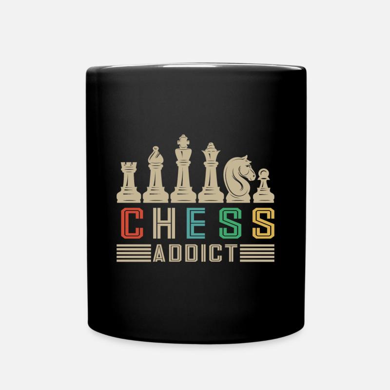 Lusitger Schachspieler Spruch I Schach - Tasse einfarbig - Schwarz