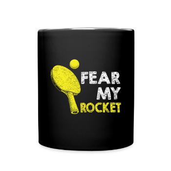 Lustiger Tischtennis Spruch Tischtennis - Tasse einfarbig - Schwarz - Vorne