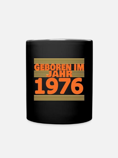 im 1976 - Tasse einfarbig - Schwarz