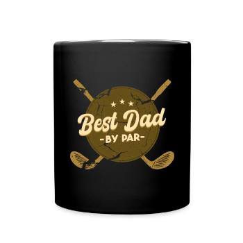 Golf Dad Father's Day Golfing Dad - Full Colour Mug - black - Front