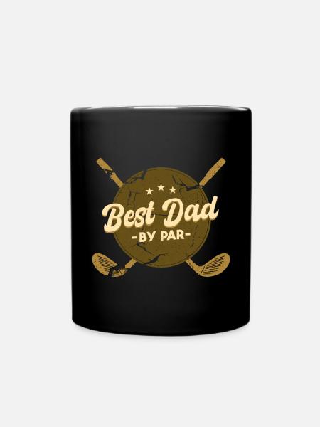 Golf Papa Vatertag Golfen Papa - Tasse einfarbig - Schwarz