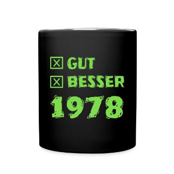 Besser 1978 - Tasse einfarbig - Schwarz - Vorne