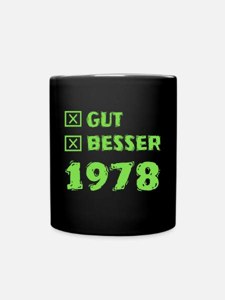 Besser 1978 - Tasse einfarbig - Schwarz
