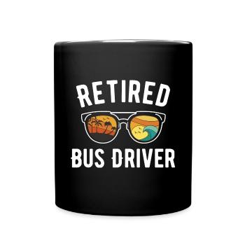 Retired Bus Driver Beach Vacation Sunglasses - Tasse einfarbig - Schwarz - Vorne