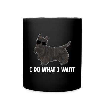 Scottish Terrier Scottie Dog - Full Colour Mug - black - Front