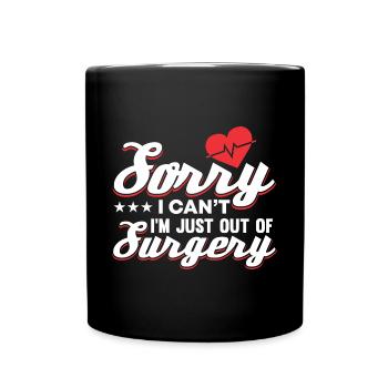 Transplantation cardiaque Chirurgie cardiaque Chirurgie cardiaque Chirurgie cardiaque Bypass - Mug uni - noir - Devant