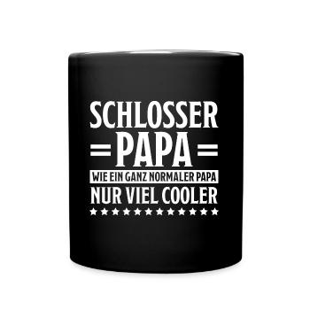 Schlosser Beruf Lustiger Spruch Schlosser Geschenk - Tasse einfarbig - Schwarz - Vorne