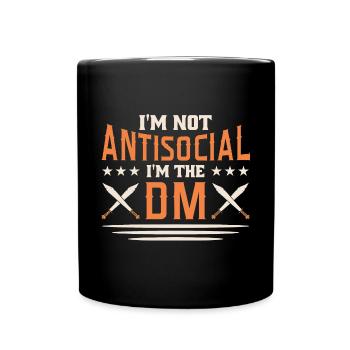 LARP live-action role-playing game - Full Colour Mug - black - Front