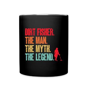 Détecteur de métaux Détection de métaux Chasse au trésor - Mug uni - noir - Devant