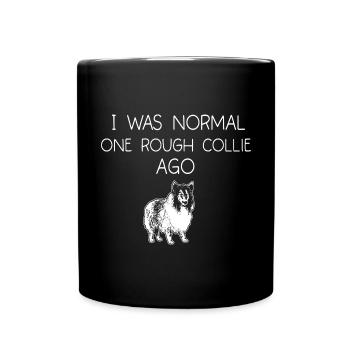 Longhair Collie Rough Collie Dog - Full Colour Mug - black - Front