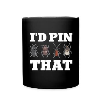 Insect collectors, insects, beetle lovers, entomologists - Full Colour Mug - black - Front