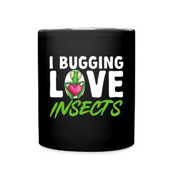 Insect collectors, insects, beetle lovers, entomologists - Full Colour Mug - black - Front