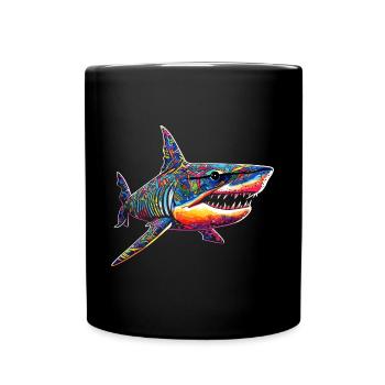 Hai - Tasse einfarbig - Schwarz - Vorne