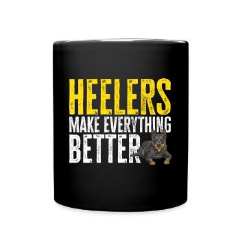 Bouvier australien Red Blue Heeler - Mug uni - noir - Devant