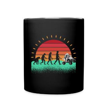 Moto Quad - Mug uni - noir - Devant