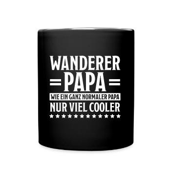 Wanderer Outdoor Lustiger Spruch Wandern Geschenk - Tasse einfarbig - Schwarz - Vorne