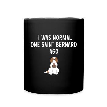 St. Bernard St. Bernard Dog Dog - Full Colour Mug - black - Front