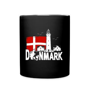 Danemark Hirtshals Lighthouse Holidays - Mug uni - noir - Devant