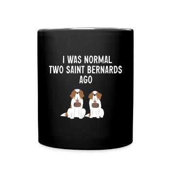 St. Bernard St. Bernard Dog Dog - Full Colour Mug - black - Front