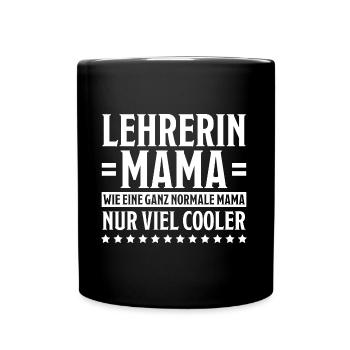 Lehrer Lustige Spruch Unterricht Lehrerin Geschenk - Tasse einfarbig - Schwarz - Vorne