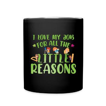 Teacher Quote Women - Full Colour Mug - black - Front