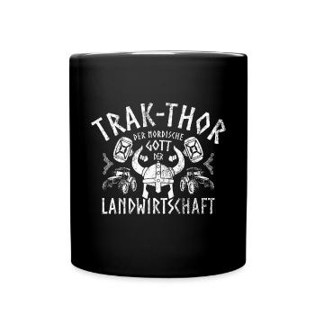 Trak Thor Der nordische Gott der Landwirtschaft - Tasse einfarbig - Schwarz - Vorne