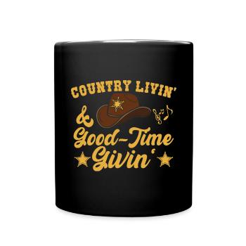 Country Music - Full Colour Mug - black - Front