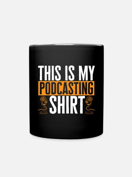Podcaster Podcast - Tasse einfarbig - Schwarz